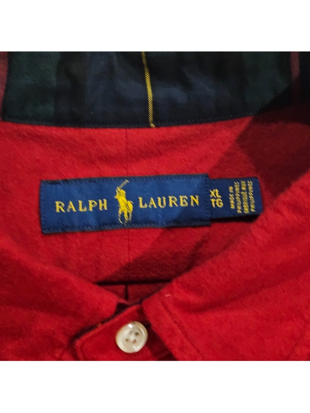 Ralph Lauren Flannel Button Down XL - Picture 3 of 5